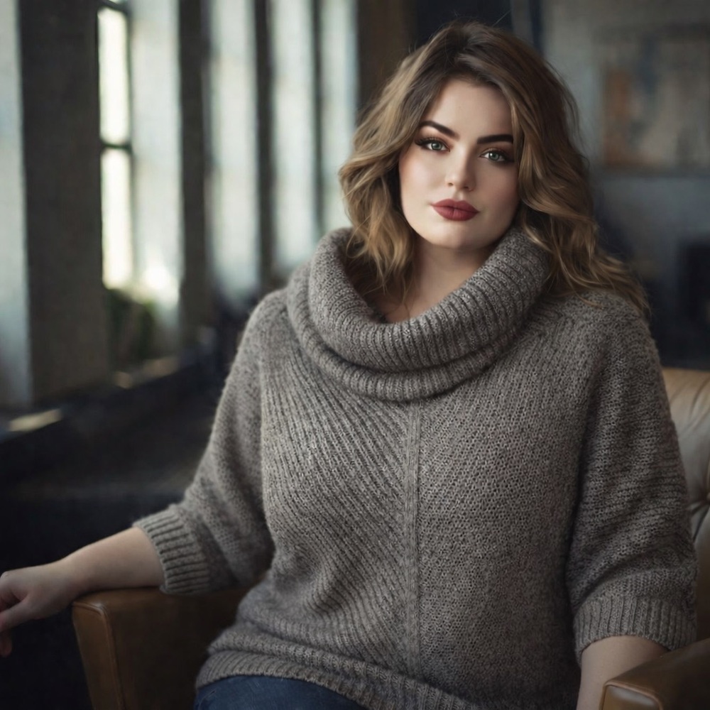Coletane Cowl knitted Sweater